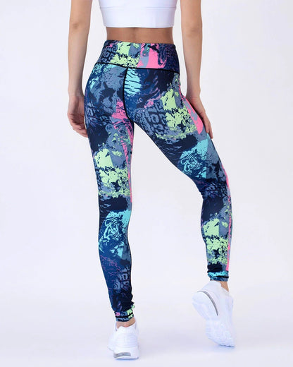 Ocean Abstract Leggings - Ironfit