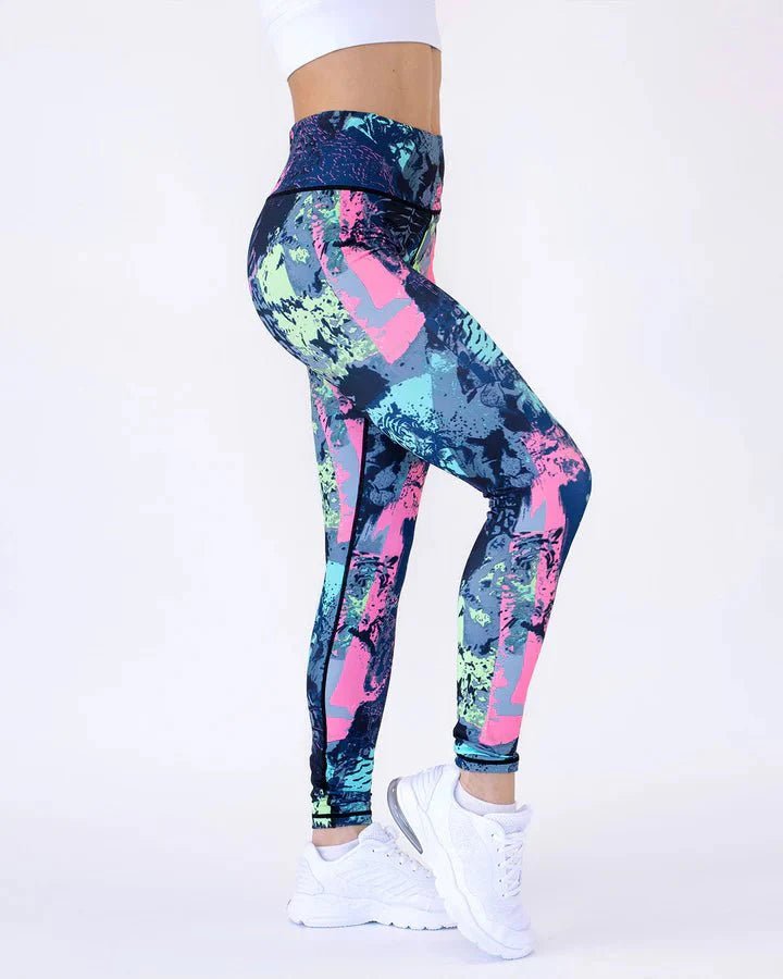 Ocean Abstract Leggings - Ironfit