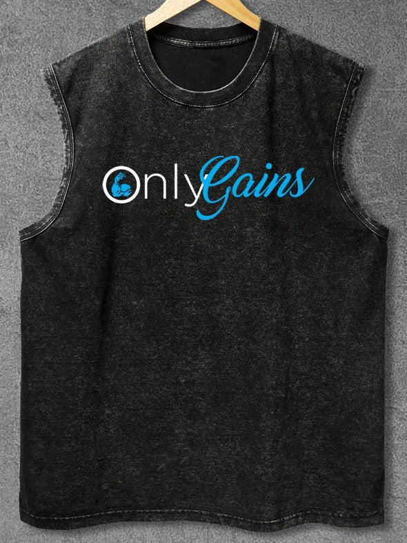 Only Gains Washed Tank - Ironfit