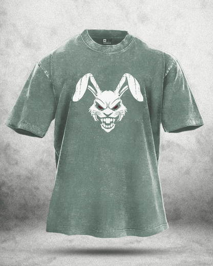 RABBIT RED EYE WASHED T - SHIRT - Ironfit