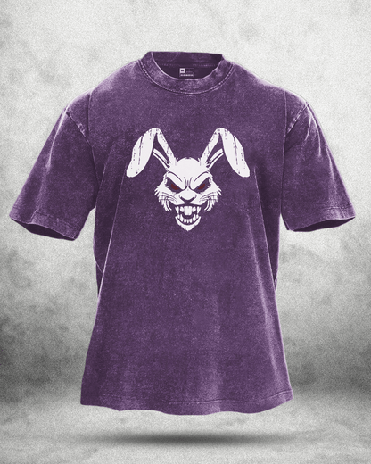 RABBIT RED EYE WASHED T - SHIRT - Ironfit