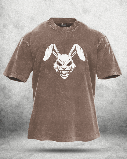 RABBIT RED EYE WASHED T - SHIRT - Ironfit
