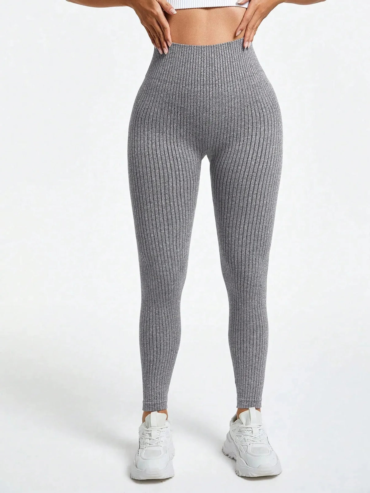 Rippstrick nahtlose Leggings - Gymfit