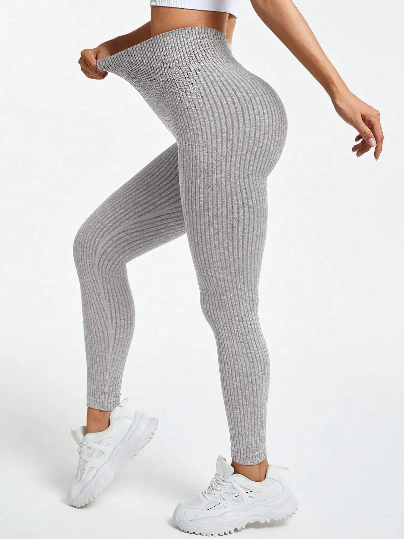 Rippstrick Nahtlose Leggings - Gymfit