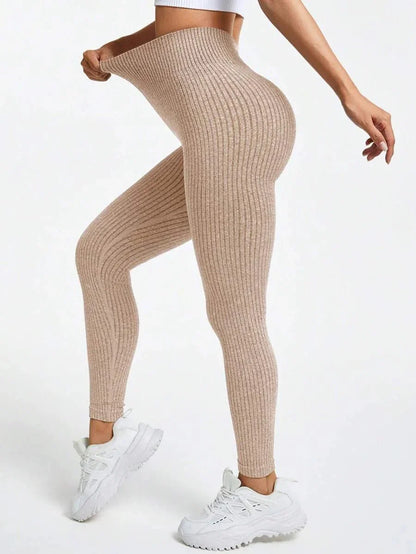 Rippierte nahtlose Leggings - Gymfit