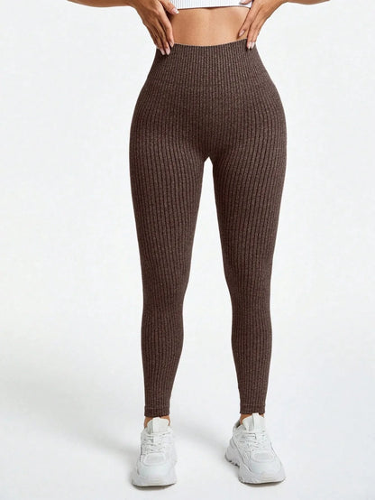Rippstrick nahtlose Leggings - Gymfit