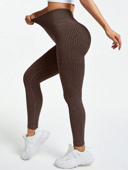 Rippene nahtlose Leggings - Gymfit