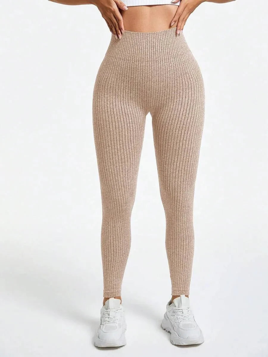 Rippstrick Nahtlose Leggings - Gymfit