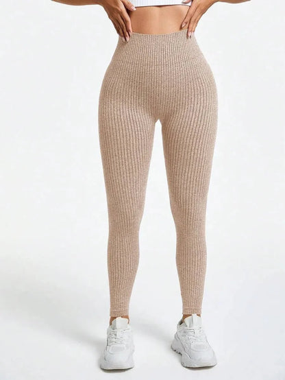 Rippstrick Nahtlose Leggings - Gymfit