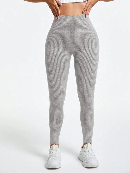 Rippstrick Nahtlose Leggings - Gymfit