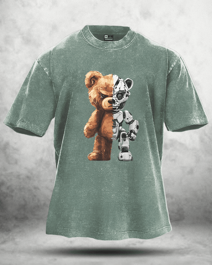 ROBOT BEAR WASHED T - SHIRT - Ironfit