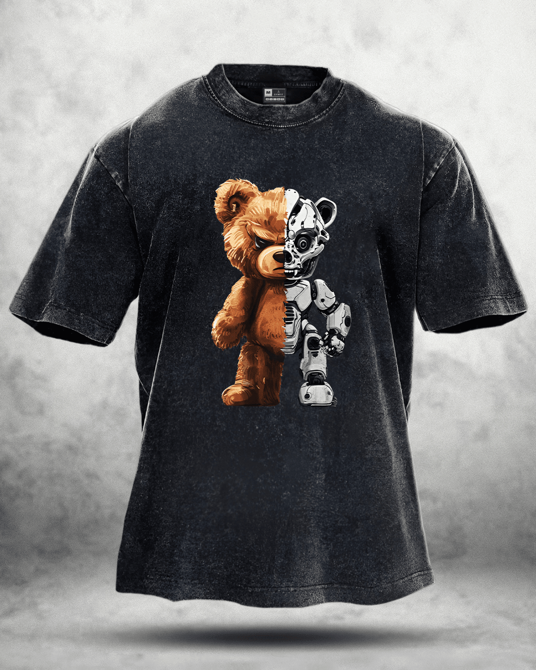 ROBOT BEAR WASHED T - SHIRT - Ironfit