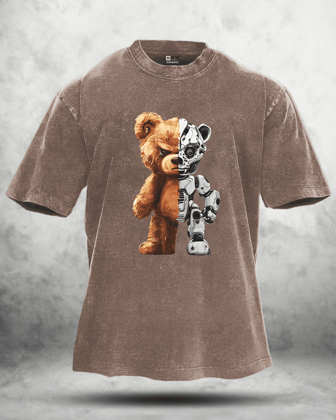 ROBOT BEAR WASHED T - SHIRT - Ironfit