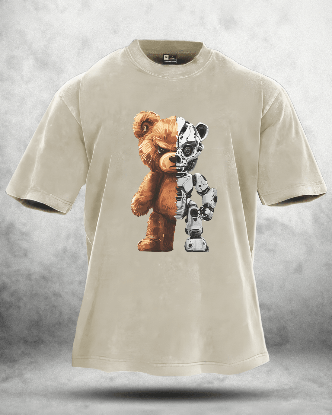 ROBOT BEAR WASHED T - SHIRT - Ironfit