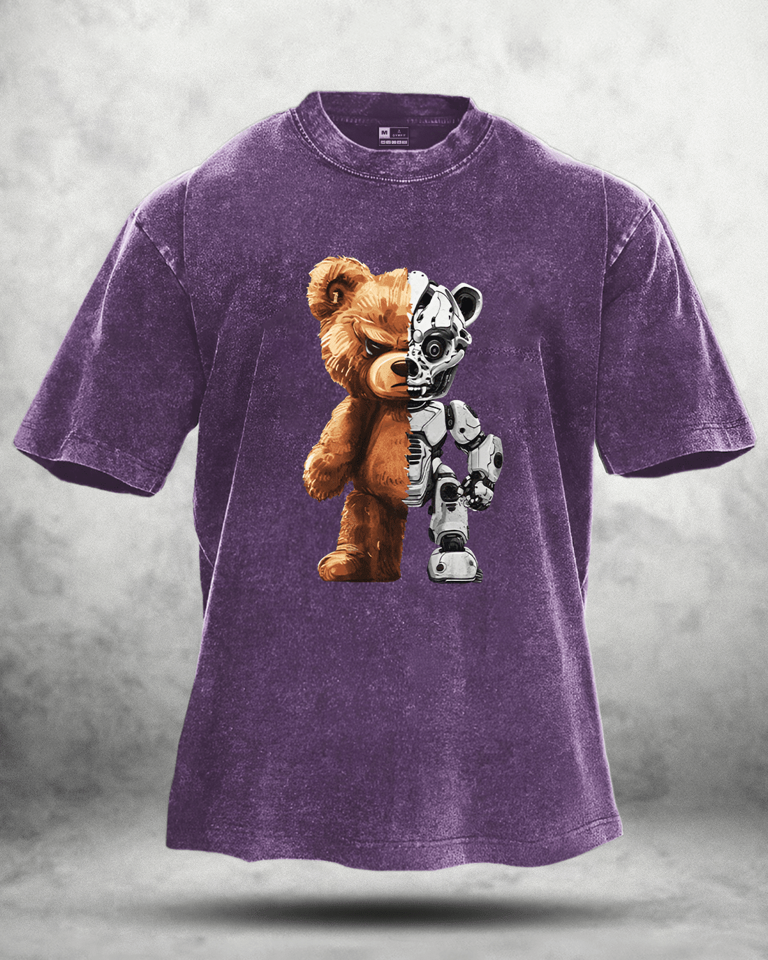 ROBOT BEAR WASHED T - SHIRT - Ironfit