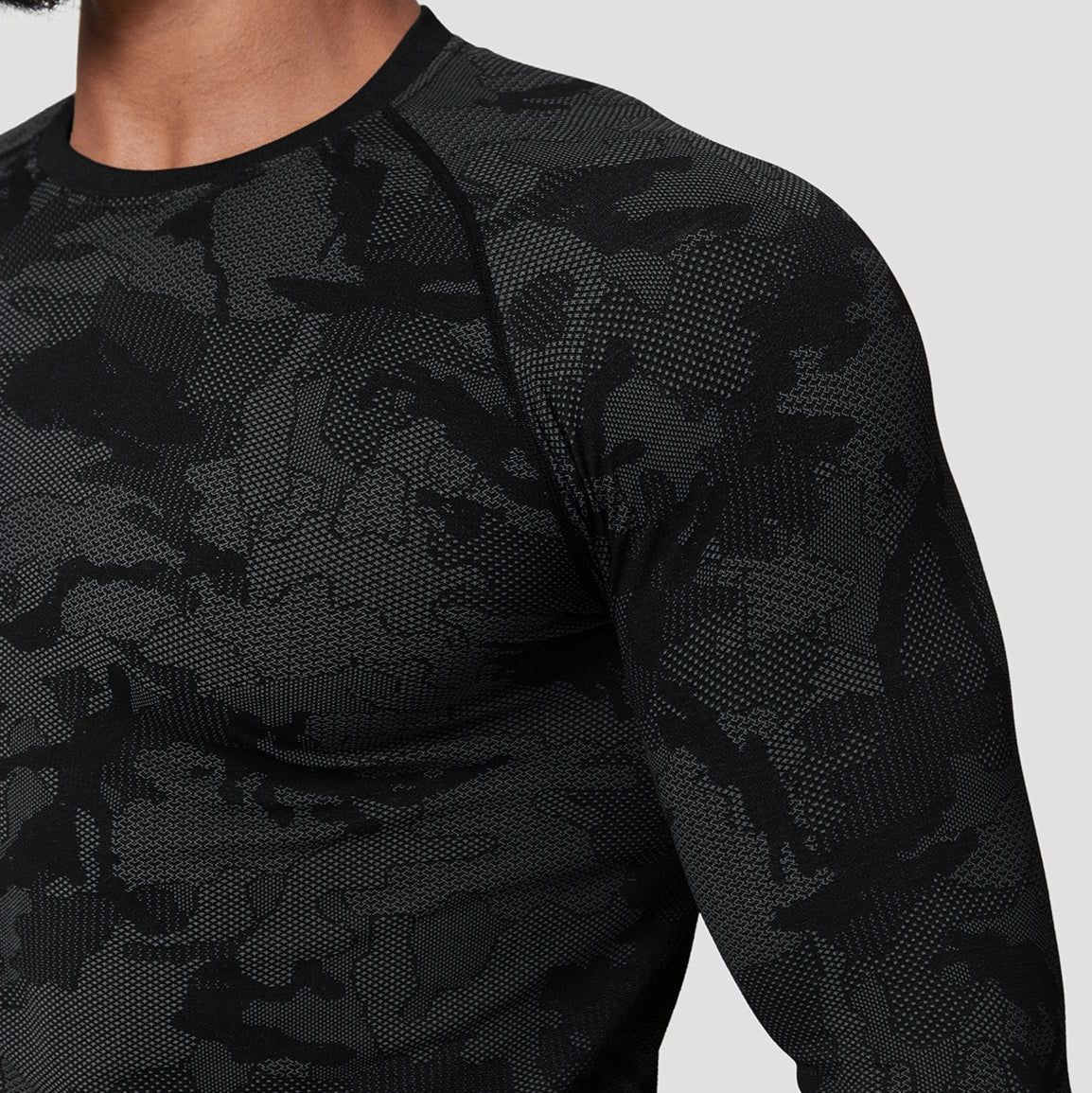 Seamless Camo Quick Dry Long Sleeve Shirt - Ironfit