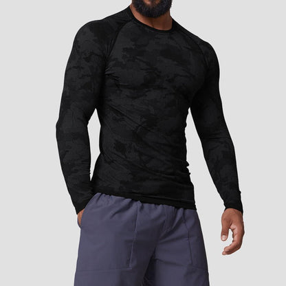 Seamless Camo Quick Dry Long Sleeve Shirt - Ironfit