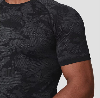 Seamless Camo Quick Dry T-shirt - Ironfit