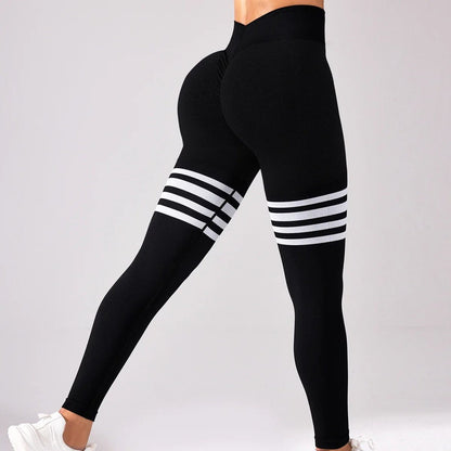 Nahtlose Leggings mit V-Rücken - Gymfit