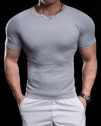 Nahtloses Quick-Dry Kompressions-T-Shirt - Gymfit