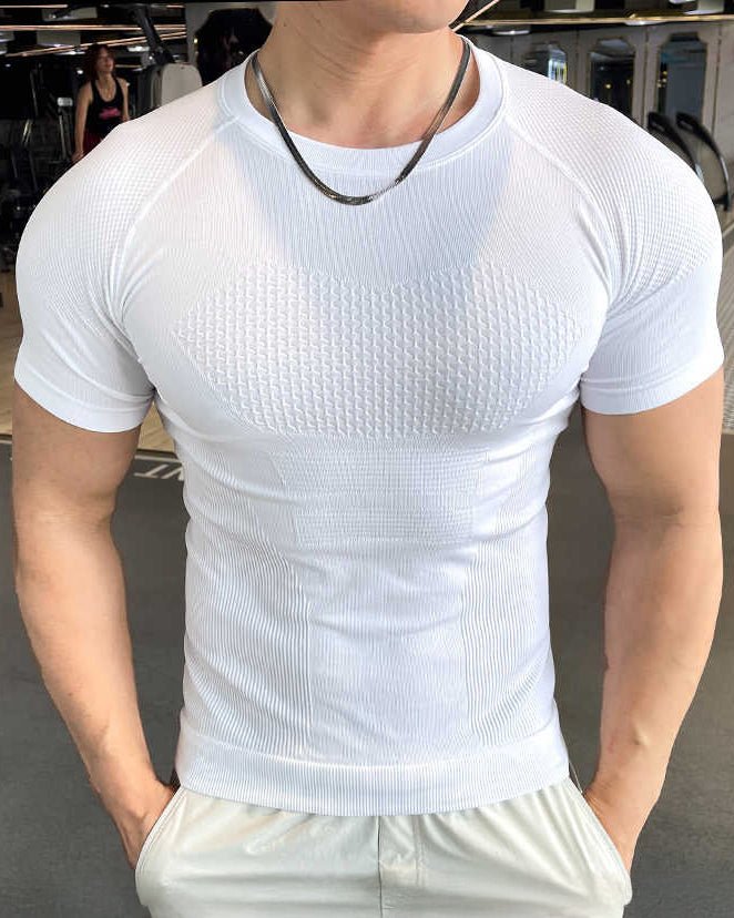 Nahtloses Quick-Dry Kompressions-T-Shirt - Gymfit