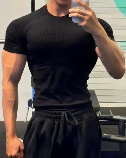 Nahtloses Schnelltrocknendes Kompressions-T-Shirt - Gymfit