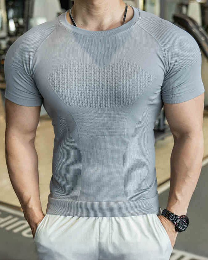 Nahtloses Quick-Dry Kompressions-T-Shirt - Gymfit