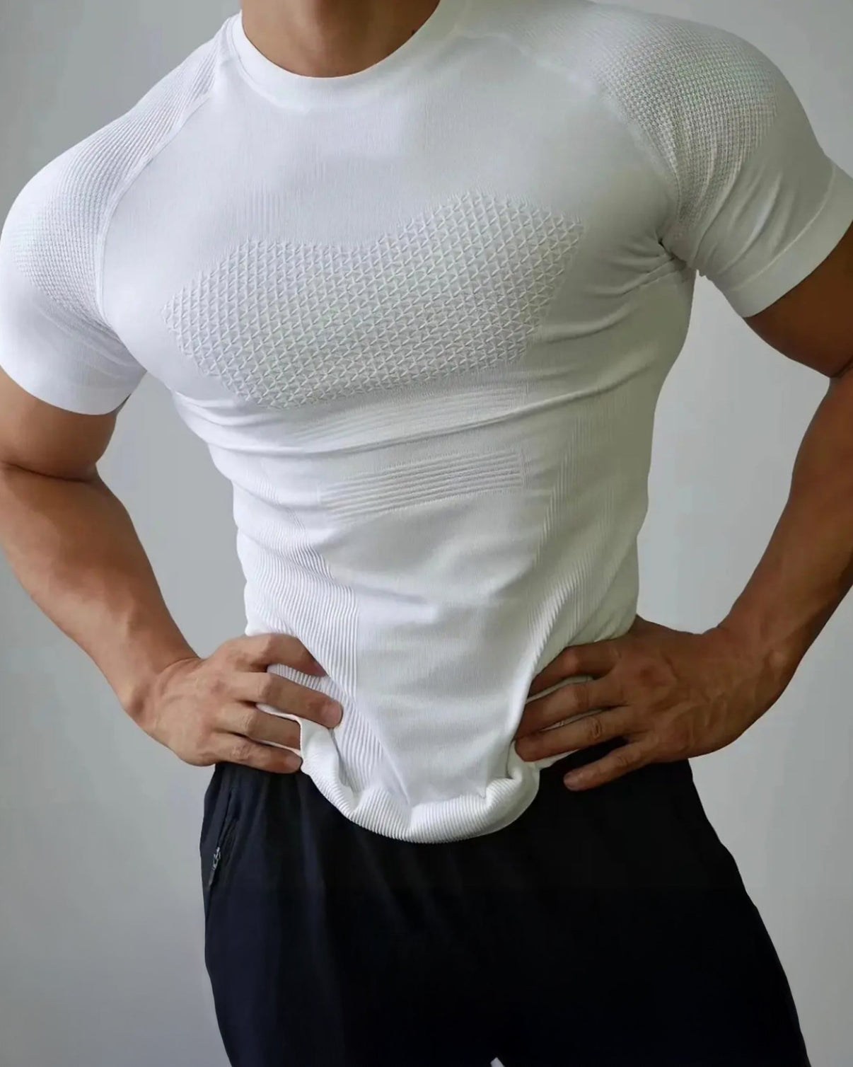 Nahtloses Quick-Dry Kompressions-T-Shirt - Gymfit