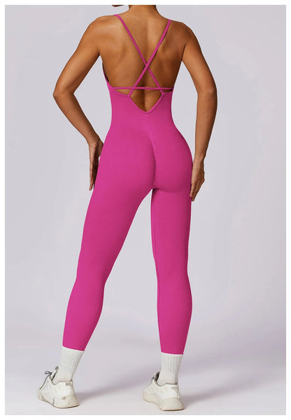 Nahtloses Scrunch-Overall - Gymfit
