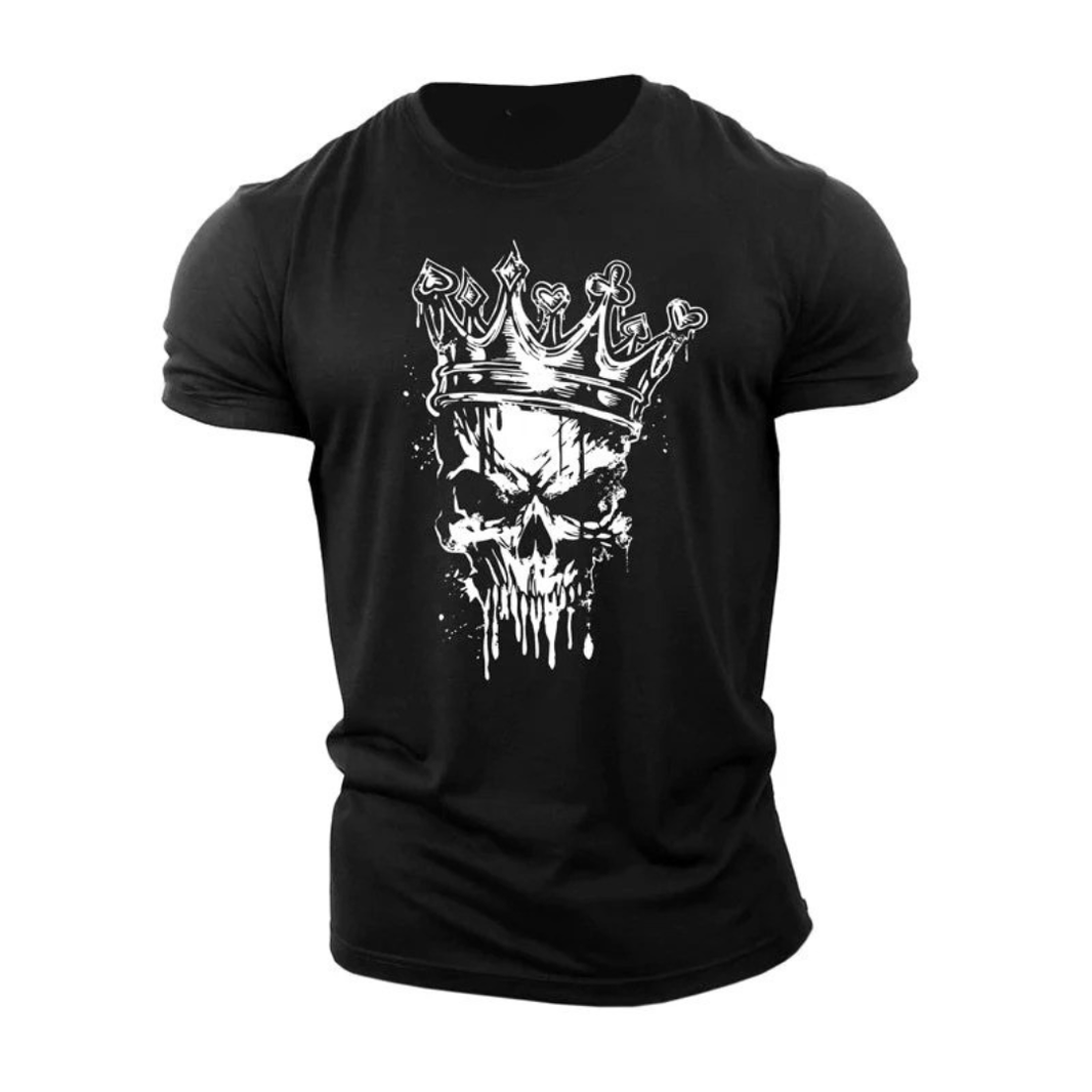 Skeleton Grafik T-Shirt - Gymfit