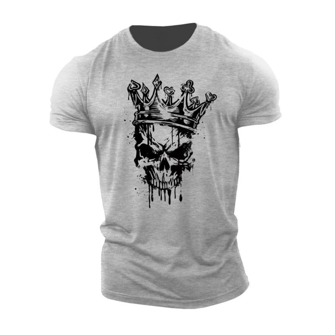 Skeleton Grafik T-Shirt - Gymfit