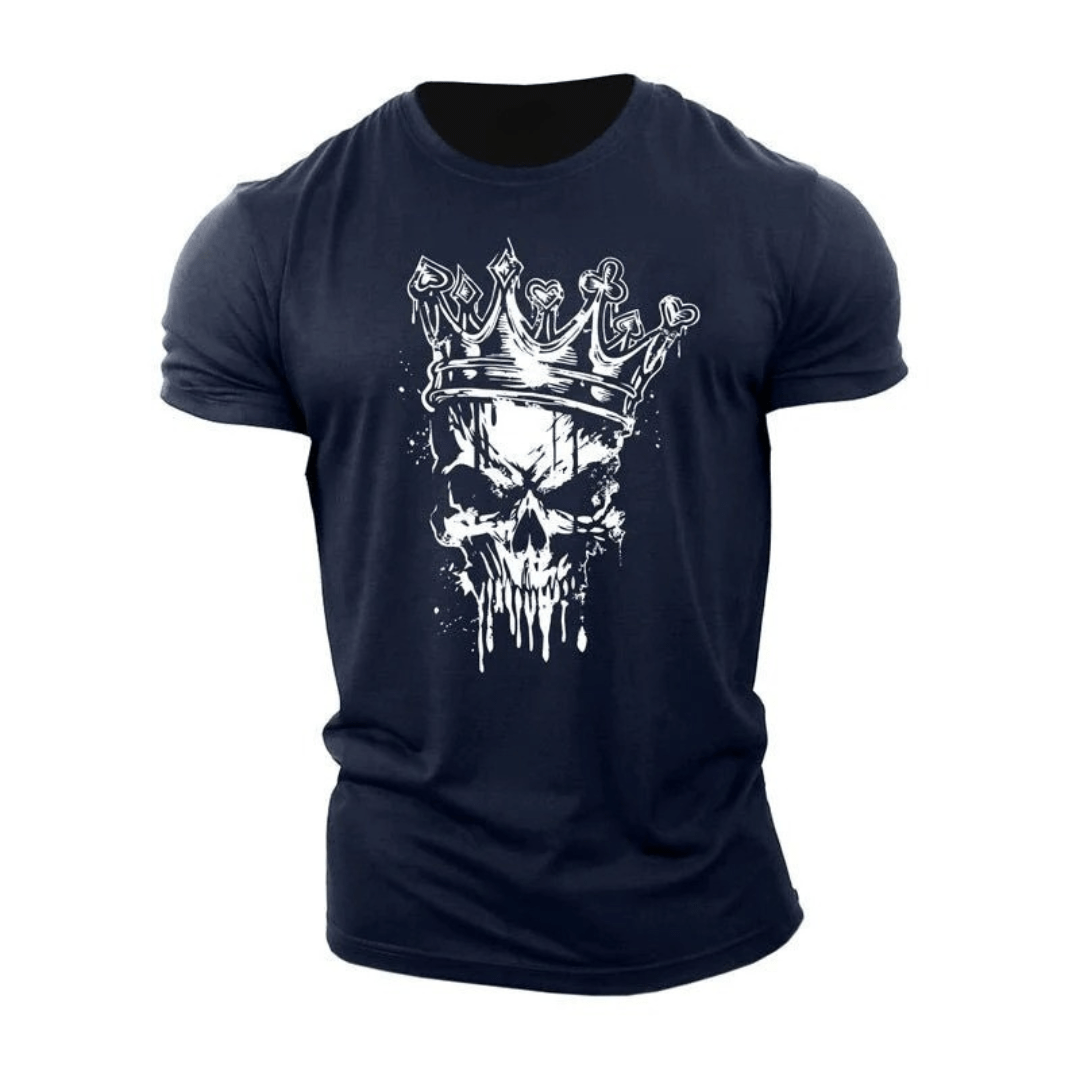Skeleton Grafik T-Shirt - Gymfit
