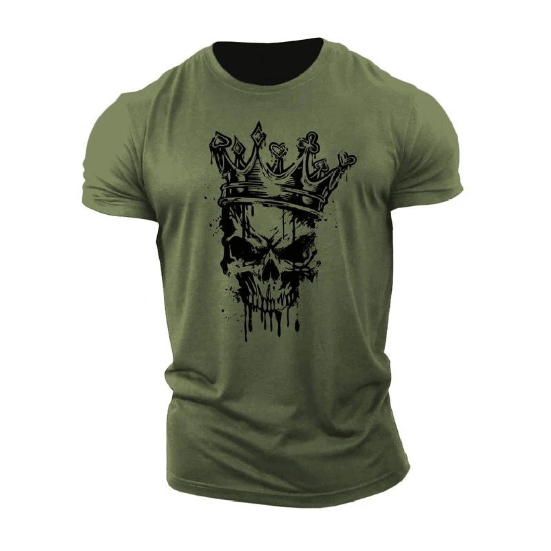 Skeleton Grafik T-Shirt - Gymfit