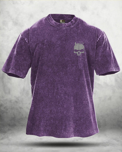 SKUL WING WASHED T - SHIRT - Ironfit