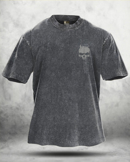 SKUL WING WASHED T - SHIRT - Ironfit