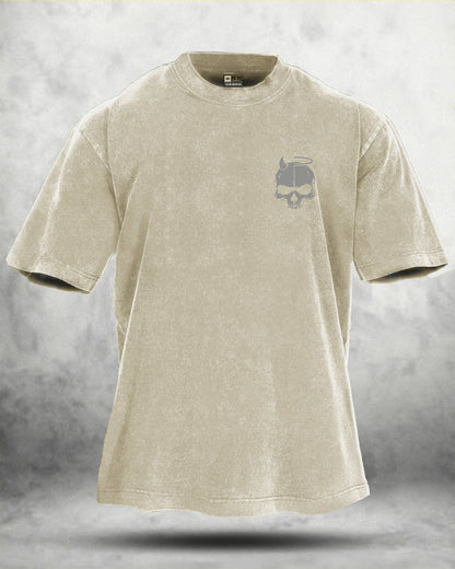 SKUL WING WASHED T - SHIRT - Ironfit