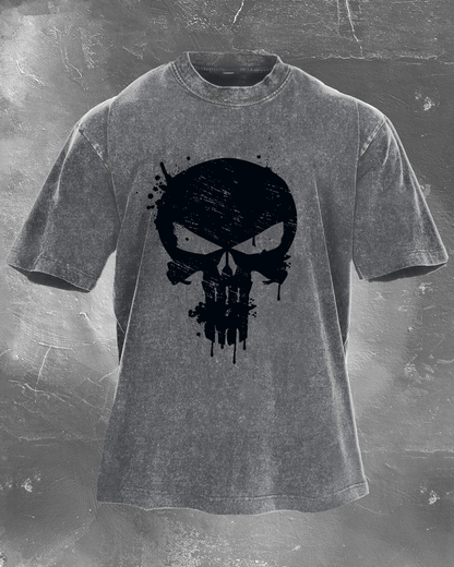 Skull Crusher Herren gewaschenes T-Shirt - Gymfit
