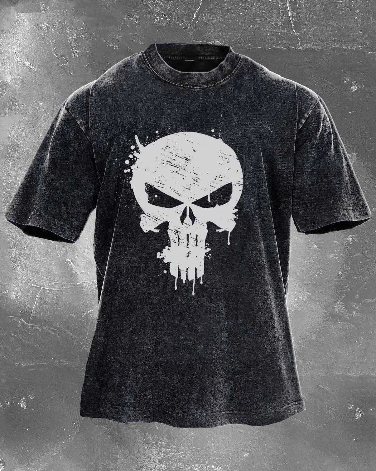 Skull Crusher Herren gewaschenes T-Shirt - Gymfit