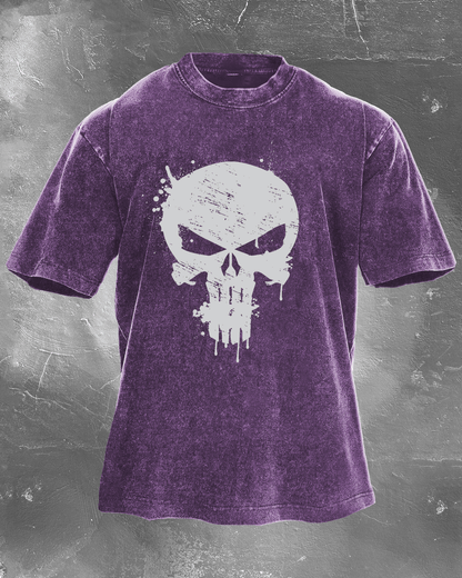 Skull Crusher Herren gewaschenes T-Shirt - Gymfit