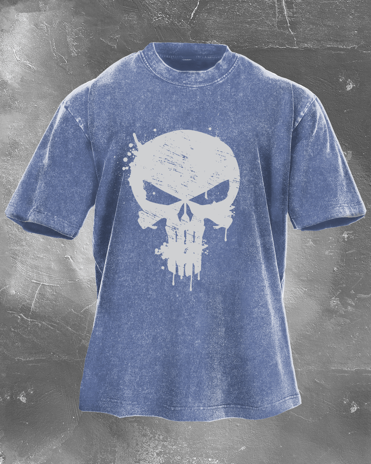 Skull Crusher Herren gewaschenes T-Shirt - Gymfit