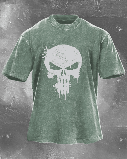 Skull Crusher Herren gewaschenes T-Shirt - Gymfit