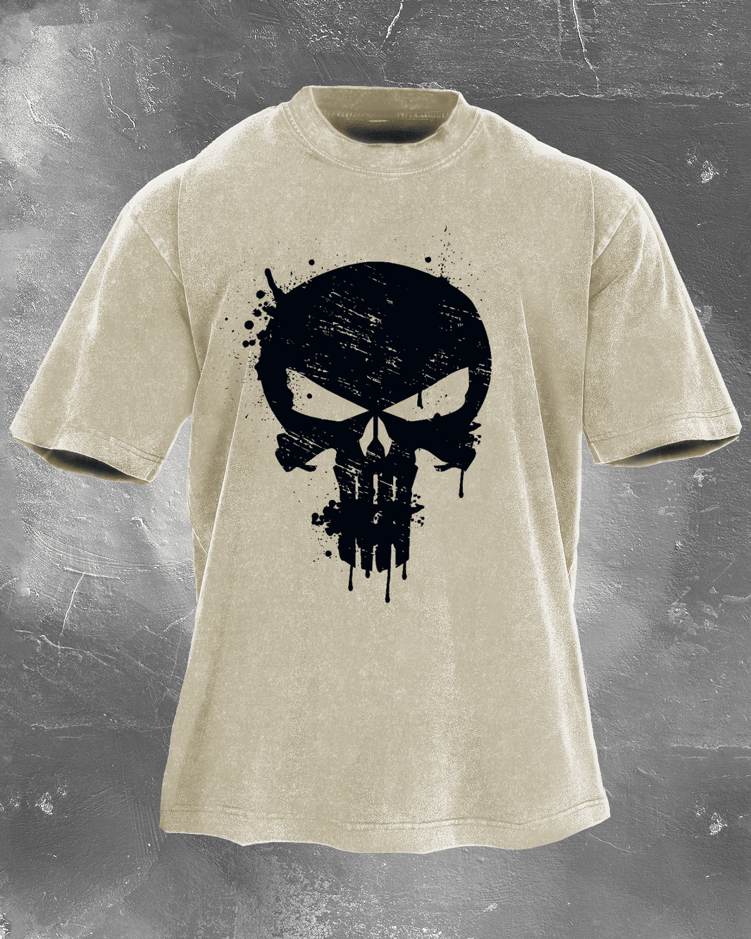 SKULL CRUSHER WASHED T - SHIRT - Ironfit