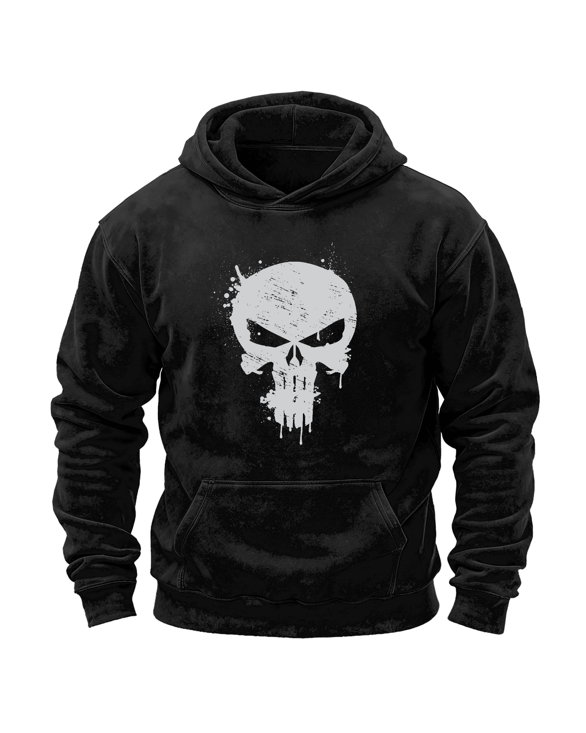 SKULL WASHED HOODIE - Ironfit