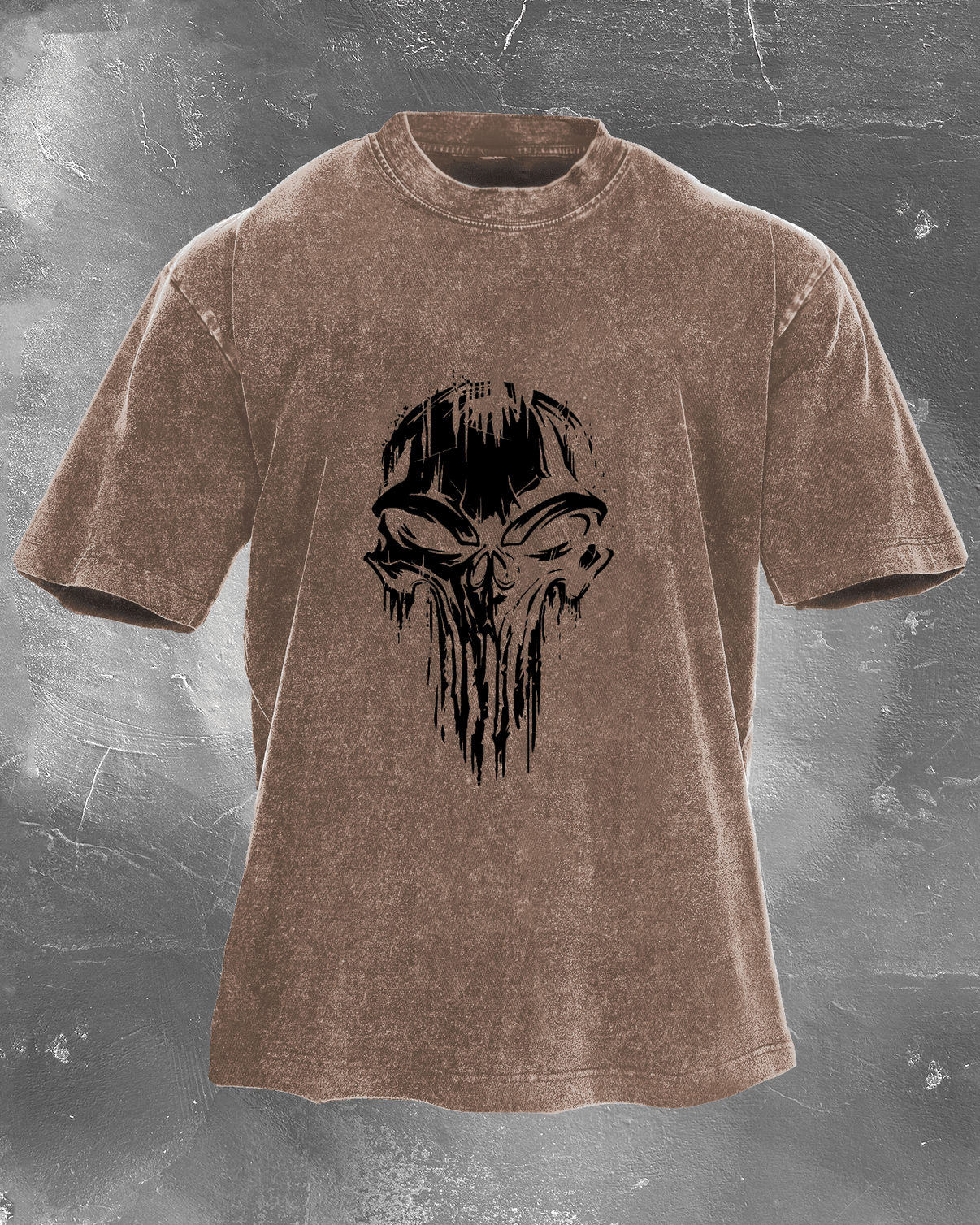 SKULL WASHED T - SHIRT - Ironfit
