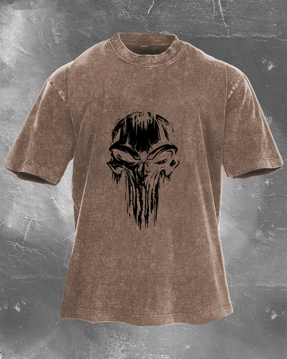 SKULL WASHED T - SHIRT - Ironfit