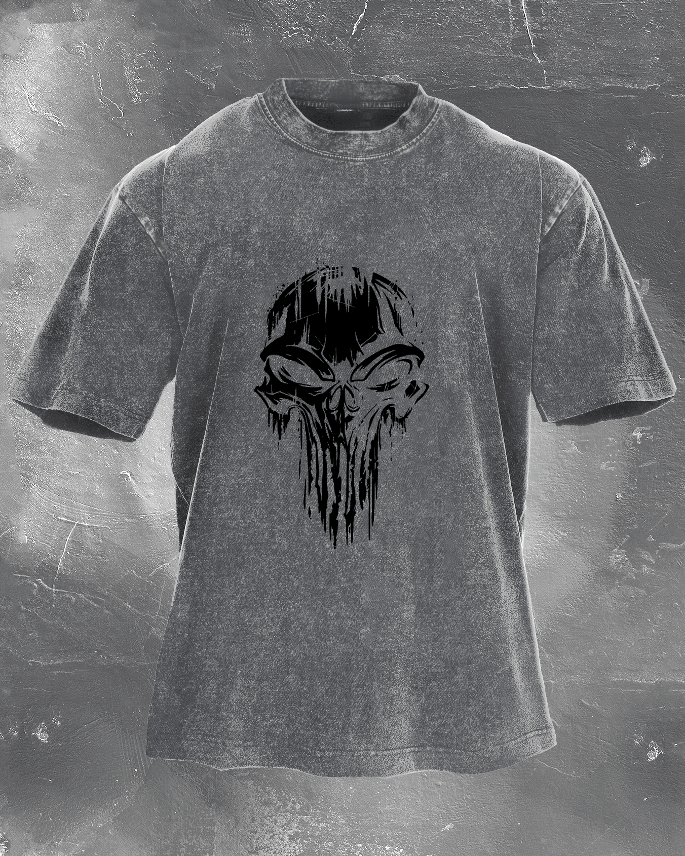 SKULL WASHED T - SHIRT - Ironfit