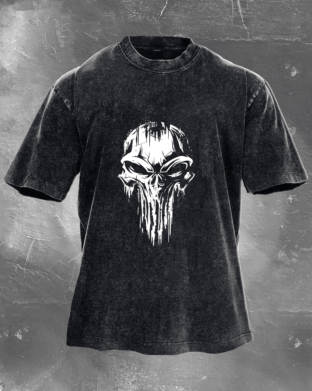 SKULL WASHED T - SHIRT - Ironfit