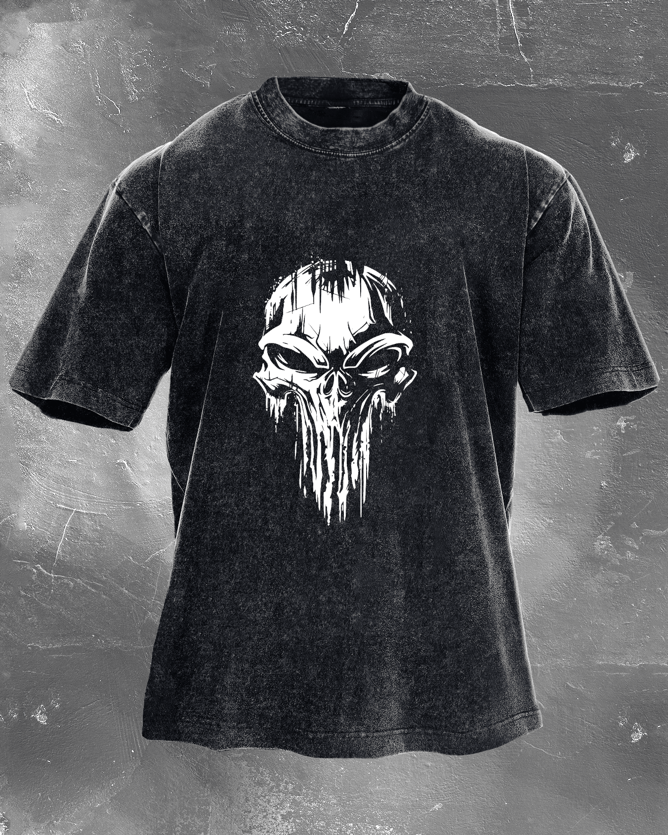 SKULL WASHED T - SHIRT - Ironfit