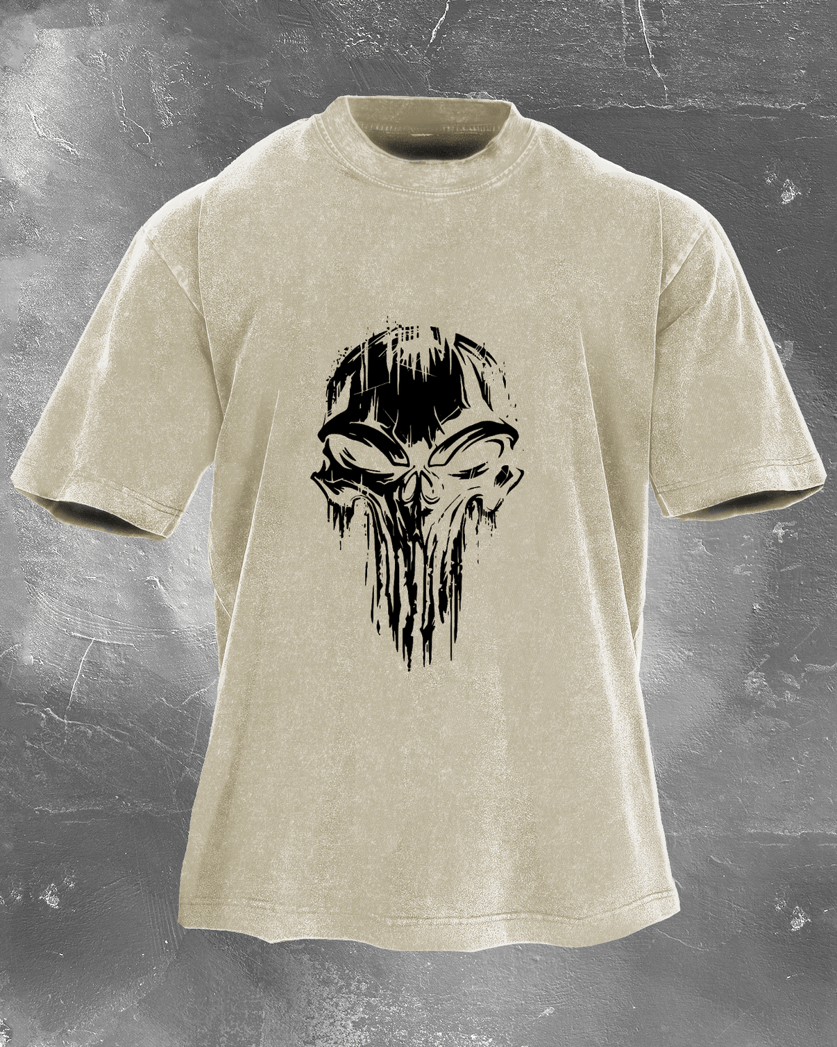 SKULL WASHED T - SHIRT - Ironfit