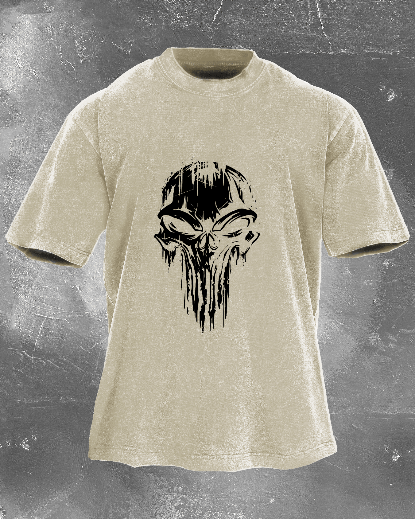SKULL WASHED T - SHIRT - Ironfit